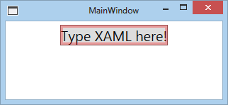 Enter XAML here displayed